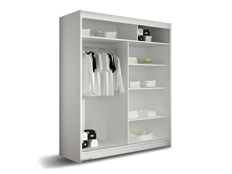 Gardróbszekrény Westa X (Presto), Szín: Fehér, Led világítás: Nem