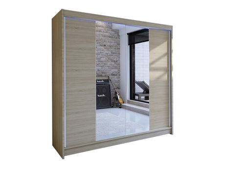 Gardróbszekrény Talin II (Bárasztalr II), Szín: Sonoma tölgy, Led világítás: Igen