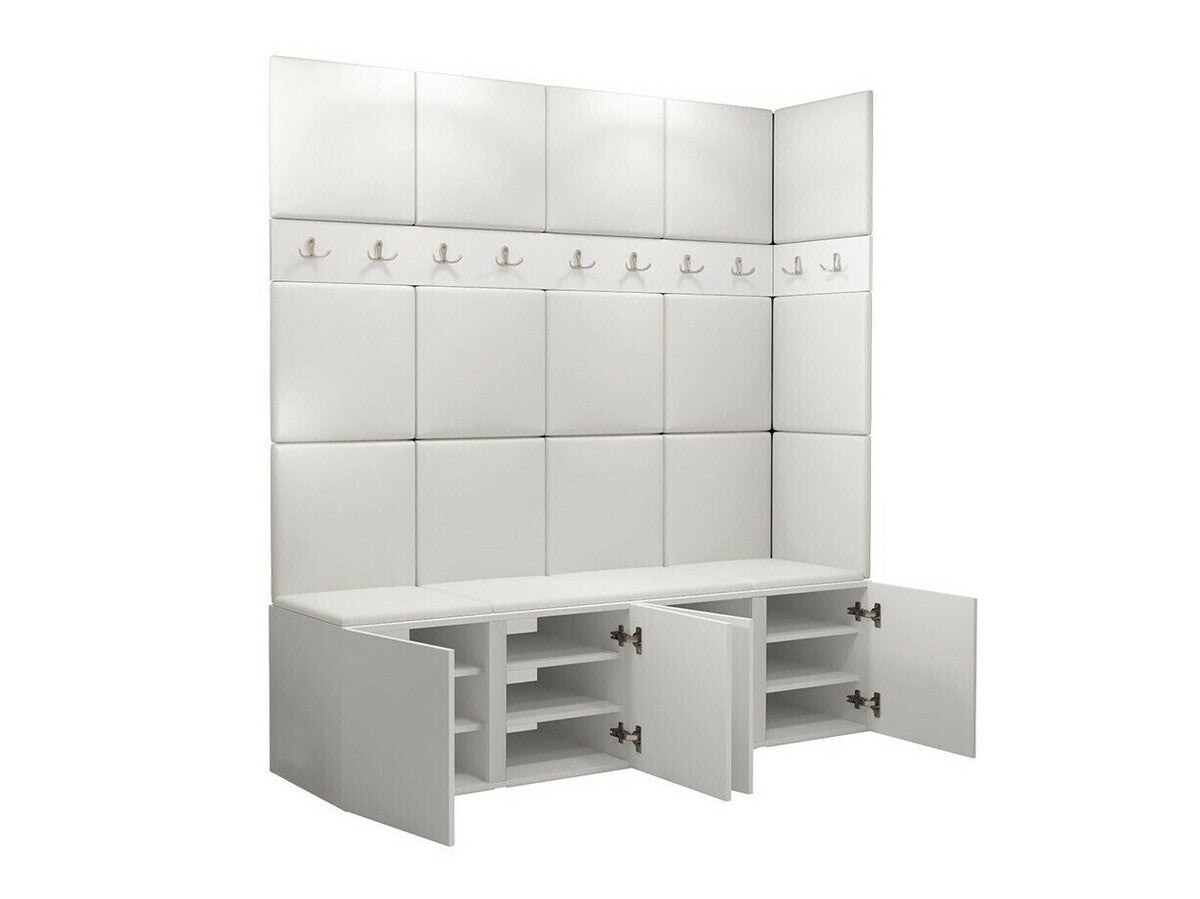 Előszoba garnitúra ORION II (Tavasz II), Keret színe: Artisan tölgy, Puha falpanel színe: Manila 09