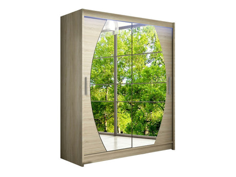 Gardróbszekrény Westa VIII (Presto), Szín: Sonoma tölgy, Led világítás: Igen