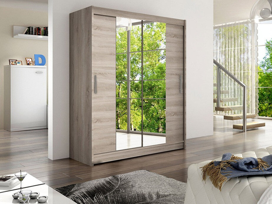 Gardróbszekrény Westa II (Presto II), Szín: Triufel tölgy, Led világítás: Nem