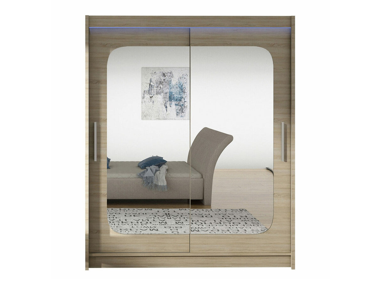 Gardróbszekrény Westa XII (Presto XII), Szín: Sonoma tölgy, Led világítás: Igen