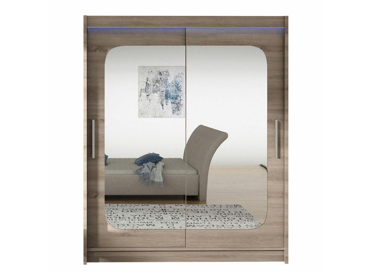 Gardróbszekrény Westa XII (Presto XII), Szín: Triufel tölgy, Led világítás: Igen