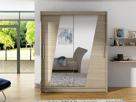 Gardróbszekrény Westa XIV (Presto XIV), Szín: Sonoma tölgy, Led világítás: Nem