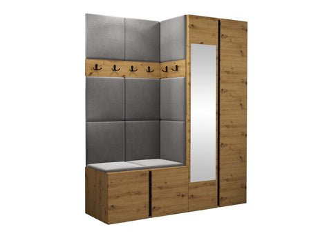 Előszoba garnitúra ORION XII (Tavasz XII), Keret színe: Artisan tölgy, Puha falpanel színe: Manila 16