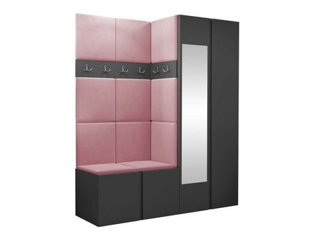 Előszoba garnitúra ORION XII (Tavasz XII), Keret színe: Grafit, Puha falpanel színe: Manila 09