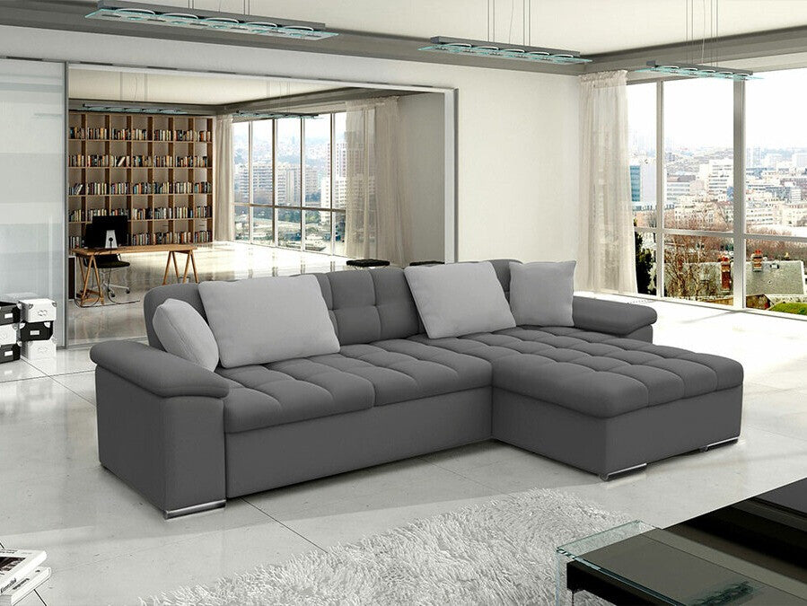 Sarokkanapé Diana (Dinem) Toptextil, Szín: Uttario Velvet 2971 + Uttario Velvet 2973, Változatok: Jobbos