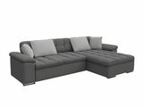 Sarokkanapé Diana (Dinem) Toptextil, Szín: Uttario Velvet 2971 + Uttario Velvet 2973, Változatok: Jobbos