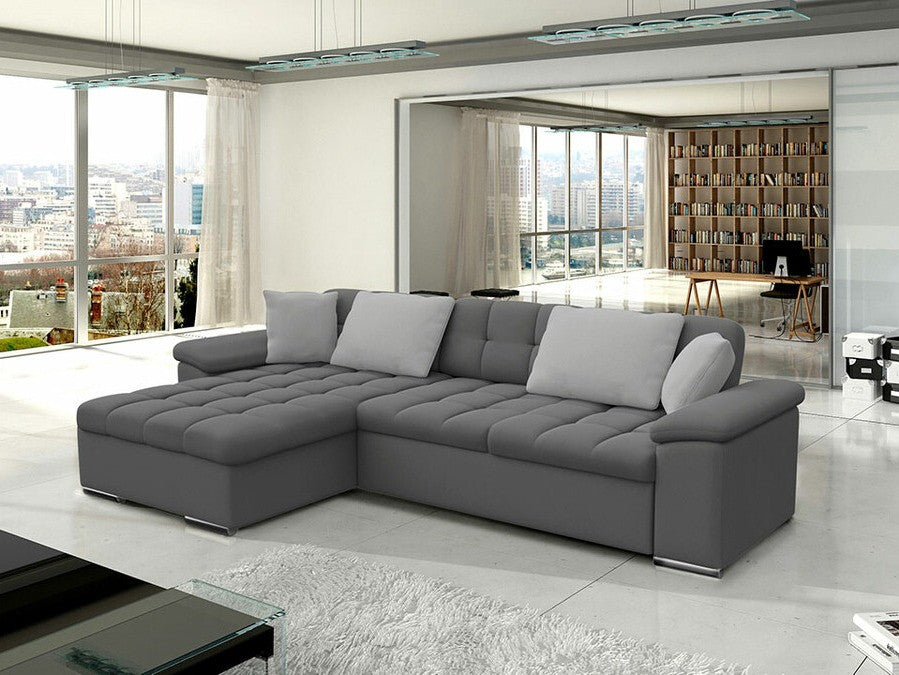 Sarokkanapé Diana (Dinem) Toptextil, Szín: Uttario Velvet 2971 + Uttario Velvet 2973, Változatok: Balos
