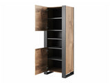 Nappali szett Meble WOOD II Wotan/antracyt