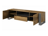 Nappali szett Meble WOOD II Wotan/antracyt