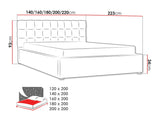 Ágy Malmo (Kinec), Alvó felület mérete: 140 x 200 cm, Szín: Malmo 13 365