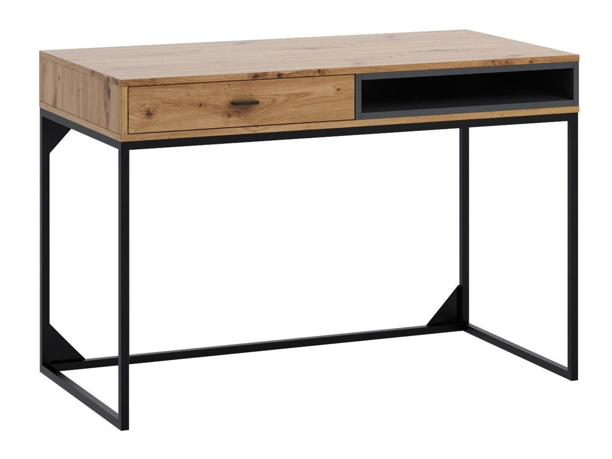 Íróasztal Olier (OL01), Szín: Artisan tölgy + Fekete