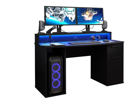 Gamer asztal Biurko AYO (Matt fekete)