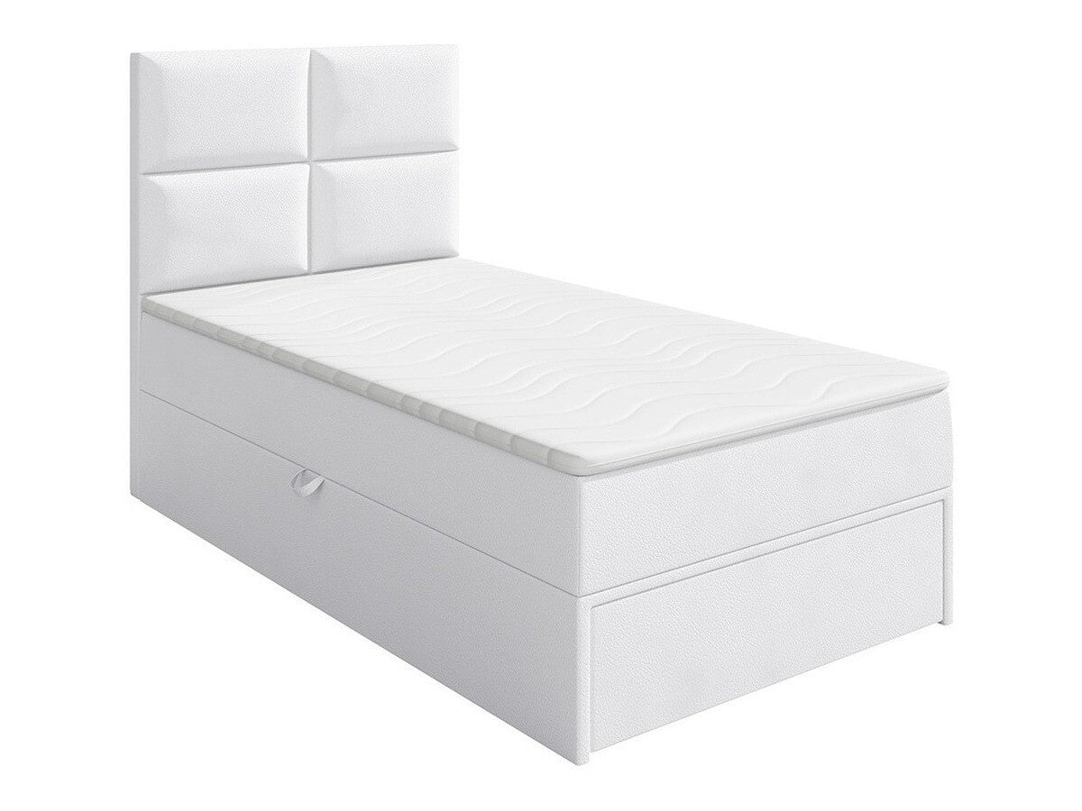 Kontinentális ágy GARDA LUX (Hudson Lux 1), Szín: Soft 17, Alvó felület mérete: 100 x 200 cm, Ágyneműtartó: Jobbra