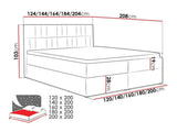 Kontinentális ágy TOP 5, Szín: Paros 2, Alvó felület mérete: 120 x 200 cm