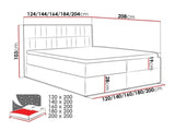 Kontinentális ágy TOP 4, Szín: Kronos 02, Alvó felület mérete: 120 x 200 cm