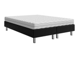 Kontinentális ágy LUX-BAZA 60x30 (Estelle-Baza) III, Szín: Öko bőr Soft 011, Alvó felület mérete: 140 x 200 cm