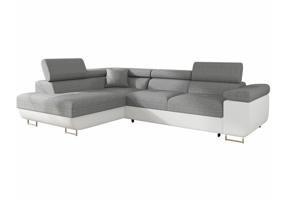 Sarokkanapé TOREZIO, Szín: Soft 017 + Lux 05, Változatok: Balos