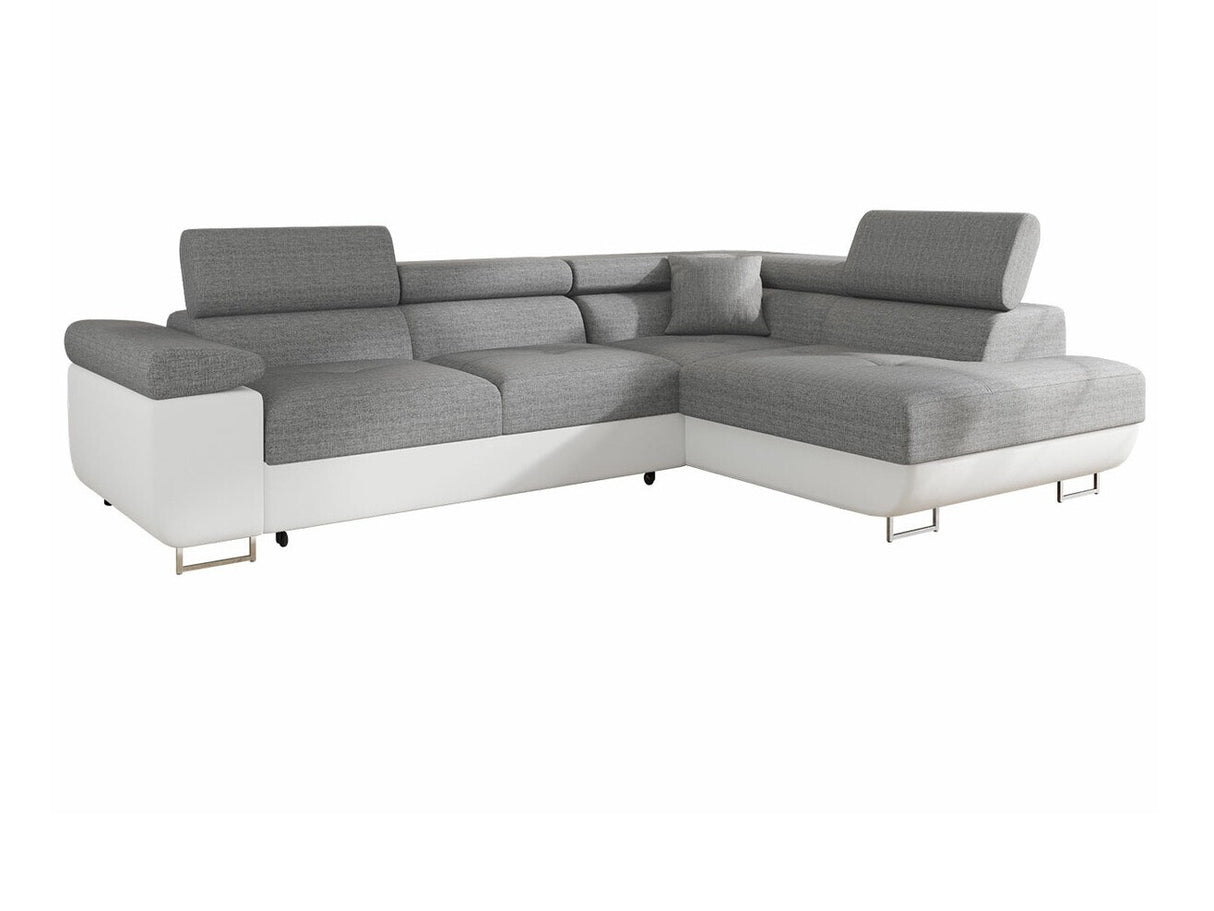 Sarokkanapé TOREZIO, Szín: Soft 017 + Lux 05, Változatok: Jobbos