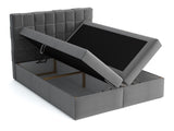 Kontinentális ágy MALMO BOX (Kinec Box), Szín: Kronos 35, Alvó felület mérete: 180 x 200 cm