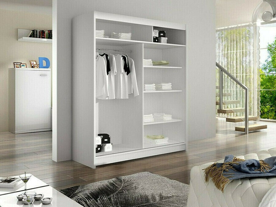Gardróbszekrény Caminem II (Belgia II), Szín: Fekete + Artisan tölgy, Led világítás: Nem