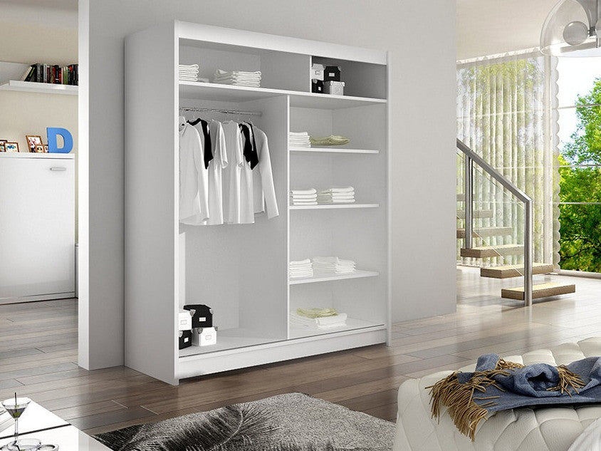 Gardróbszekrény Caminem III (Belgia III), Szín: Fekete + Artisan tölgy, Led világítás: Nem