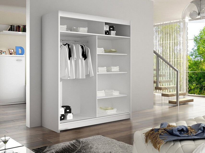 Gardróbszekrény Caminem V (Belgia V), Szín: Fekete + Artisan tölgy, Led világítás: Nem
