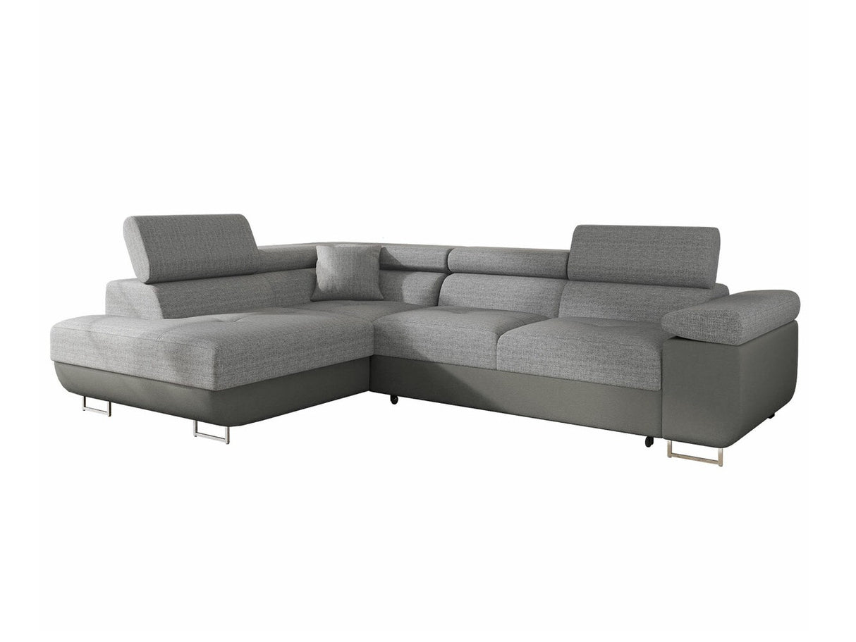 Sarokkanapé TOREZIO, Szín: Soft 029 + Lux 05, Változatok: Balos