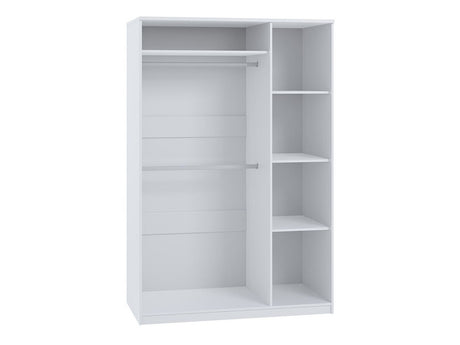 Gardróbszekrény Bonem SZ3D (Kler SZ3D KE14), Szín: Fehér