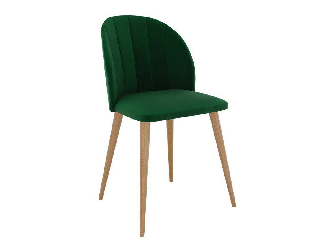 Étkezőgarnitúra Zestaw 04 4xS100 SKANDI FI, Szék színe: Barna + Magic Velvet 2225, Asztal színe: Fekete
