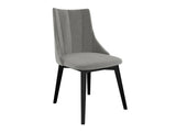 Étkezőgarnitúra Zestaw 07 6xS97 SKANDI 140x80, Szék színe: Fekete + Magic Velvet 2217, Asztal színe: Fekete