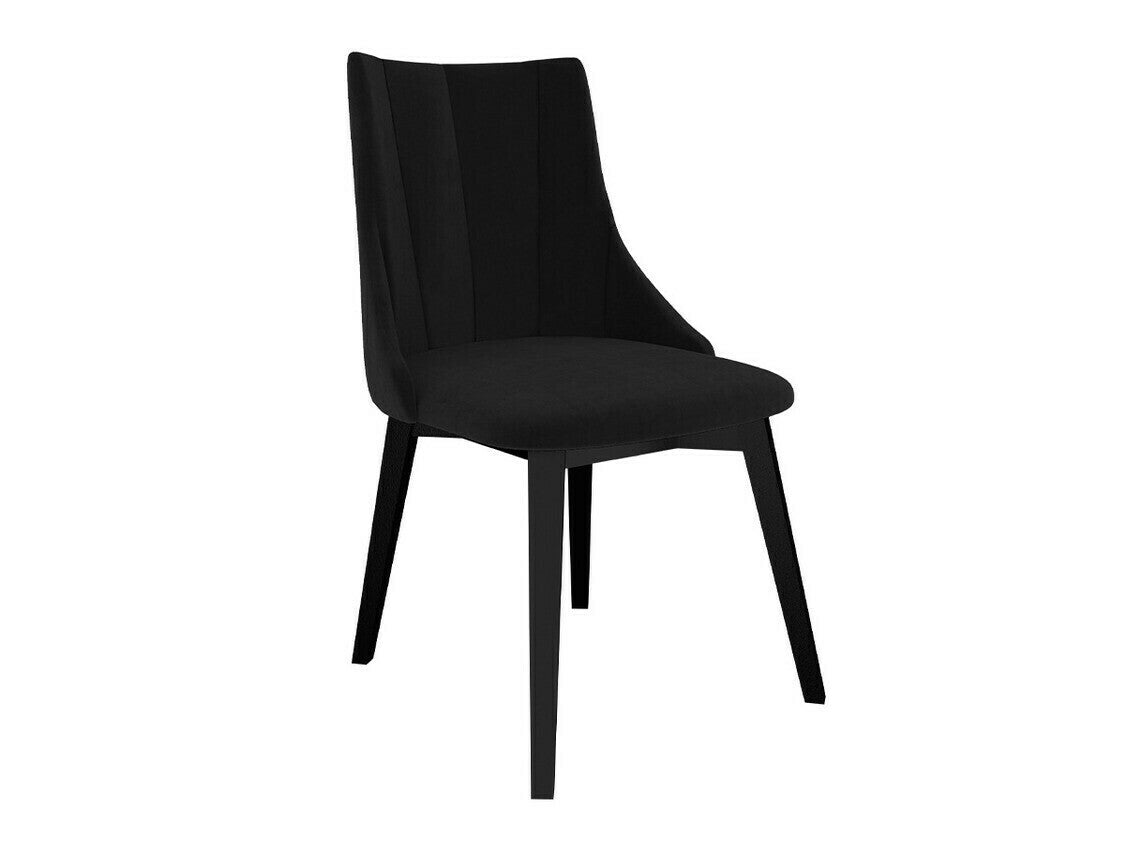 Étkezőgarnitúra Zestaw 07 6xS97 SKANDI 140x80, Szék színe: Fekete + Magic Velvet 2219, Asztal színe: Barna