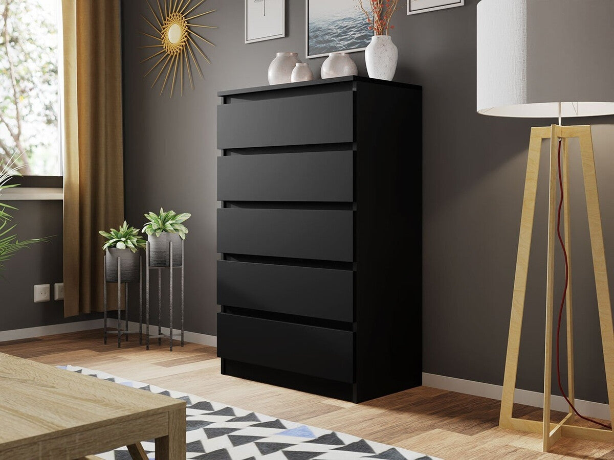 Komód MALWA M5 (Osko OK5), Szín: Fekete