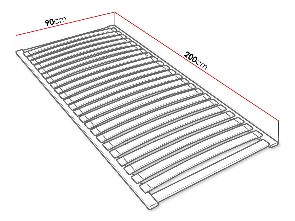 Ágyrács EASYPACK, Méretek: 90 x 200 cm