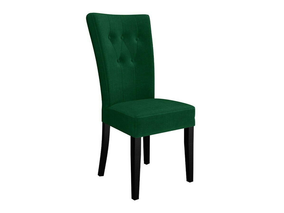 Étkezőgarnitúra Zestaw 09 6xS67 SKANDI 140x80, Szék színe: Fekete + Magic Velvet 2225, Asztal színe: Fekete, Színes dekorációk: Ezüst