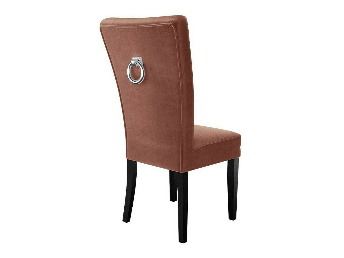 Étkezőgarnitúra Zestaw 09 6xS67 SKANDI 140x80, Szék színe: Fekete + Magic Velvet 2258, Asztal színe: Fekete, Színes dekorációk: Ezüst