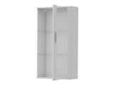 Fali szekrény Soho B2 (Boho B2), Szín: Fehér + Fényes fehér, Led világítás: Kék