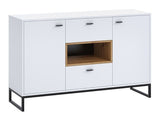 Komód Olier K2D2SZ OL02, Szín: Fehér + Artisan tölgy