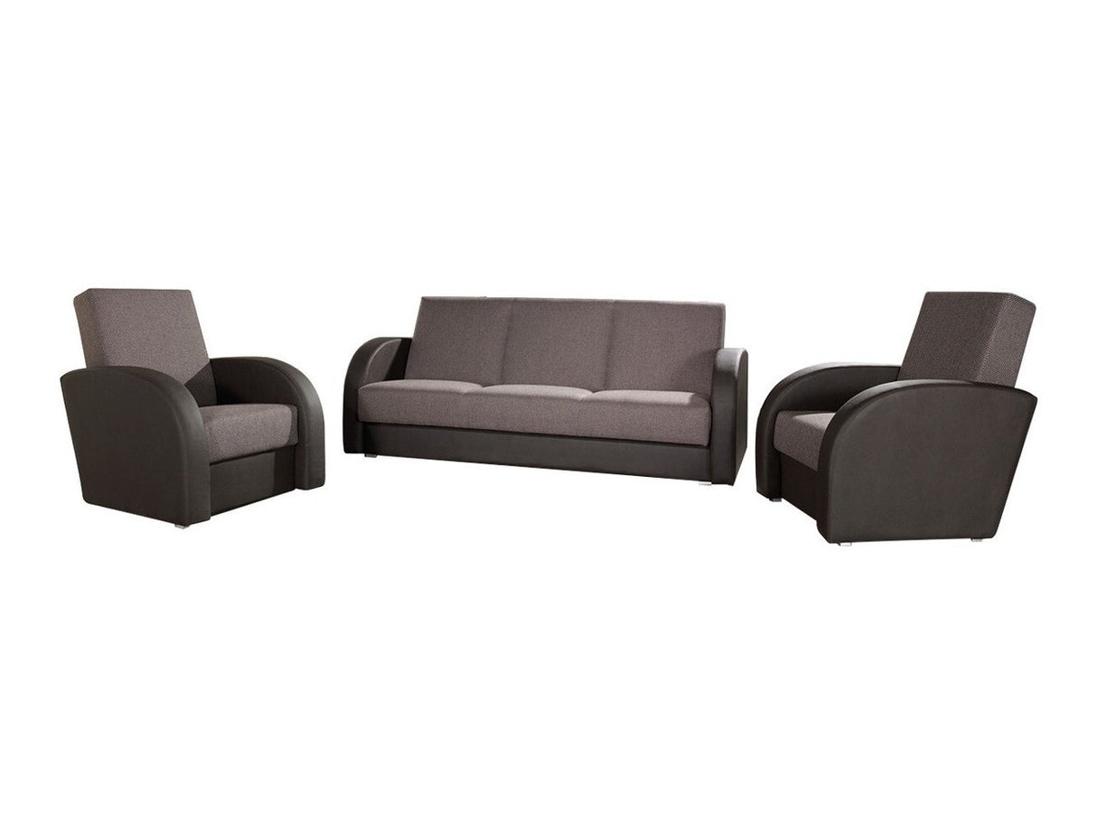 Kárpitozott bútorok Kwadrat II (Perfect II), Szín: Öko bőr Soft 066 + Kreta 07