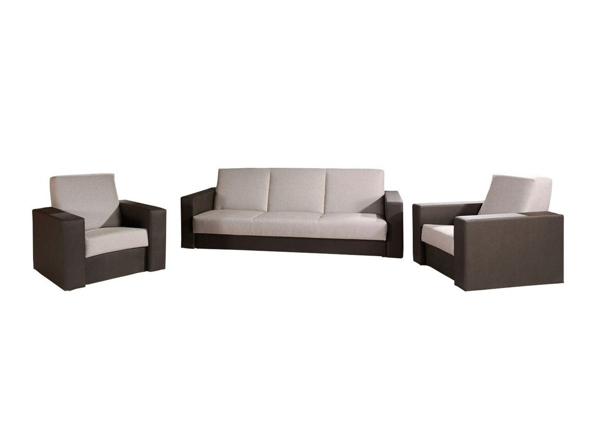 Kárpitozott bútorok Kwadrat (Perfect), Szín: Öko bőr Soft 066 + Kreta 05