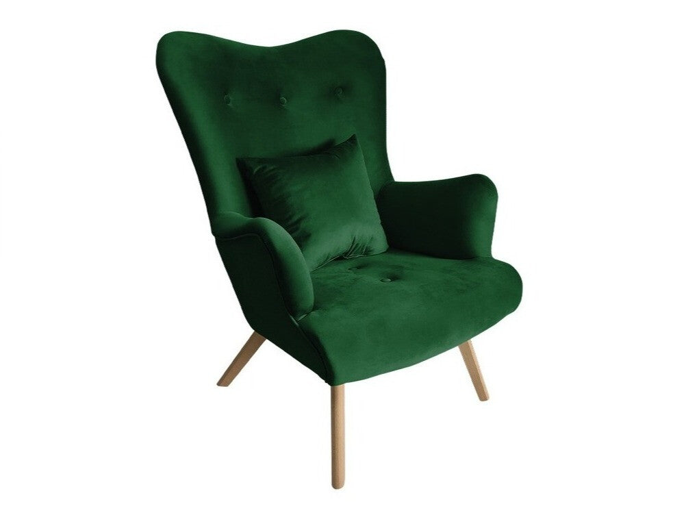 Fotel SKANDYNAWSKI NA NÓŻKACH (Akcjusz), Szín: Magic Velvet 2225