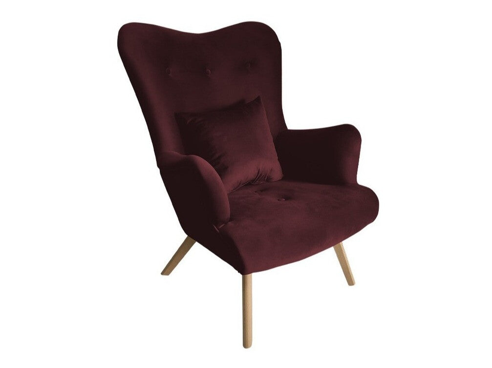 Fotel SKANDYNAWSKI NA NÓŻKACH (Akcjusz), Szín: Magic Velvet 2202