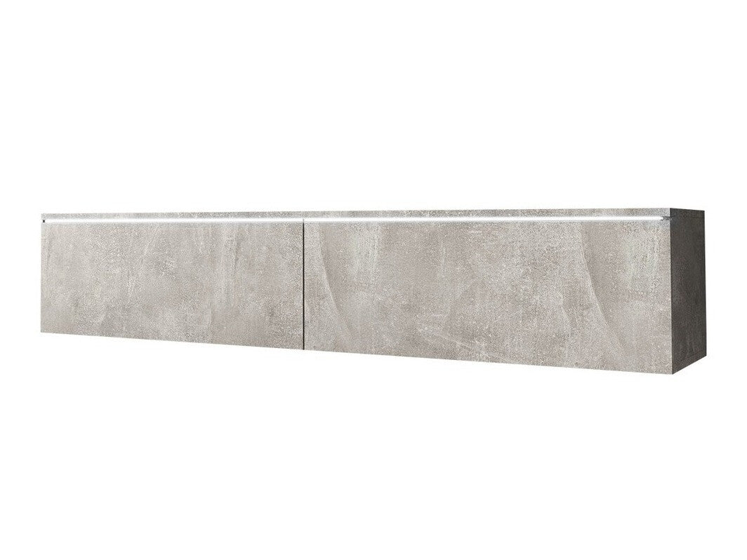 TV-állvány Lowboard D140 (Dlone 140), Led világítás: Nem, Szín: Beton