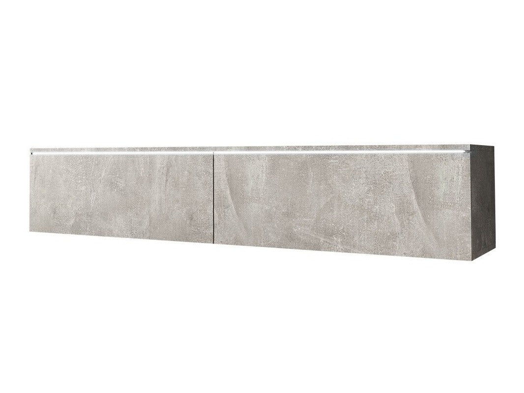 TV-állvány Lowboard D140 (Dlone 140), Led világítás: Igen, Szín: Beton