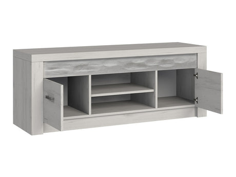 TV-állvány Indianapolis (Nadia N09), Szín: Kézműves fehér, Led világítás: Nem