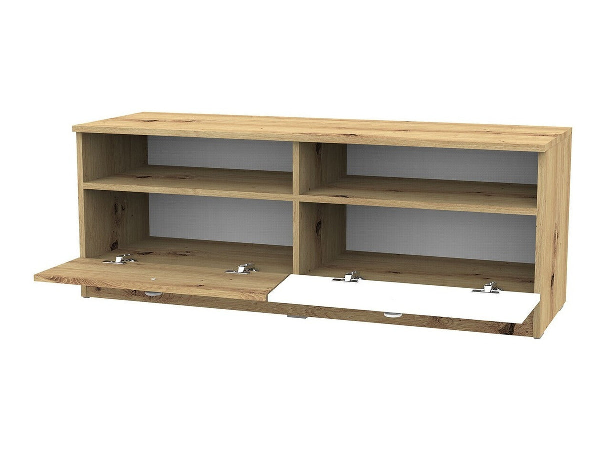TV-állvány Nero 8 (Wurak), Szín: Artisan tölgy + Fehér