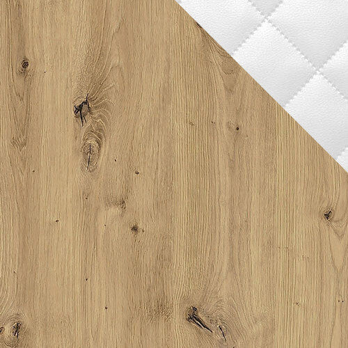 Hálószoba garnitúra Bonem XII (Kler XII), Szín: Artisan tölgy + öko bőr Soft Pik 017