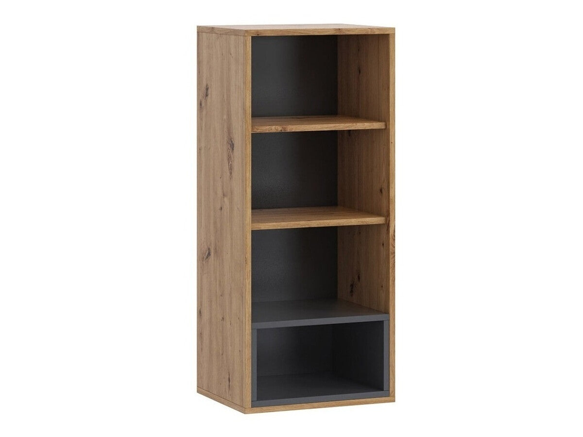 Fali szekrény Olier WISZ1D OL06, Szín: Artisan tölgy + Fekete