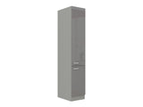 Moduláris szekrény ajtókkal Multiline 40 DK-210 2F (Szürke + Fényes szürke)